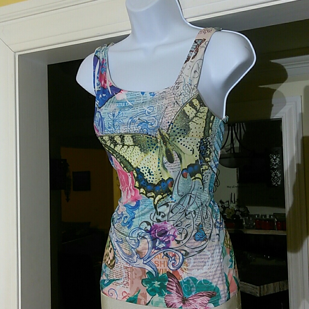 Boho Chic sequin ladies top